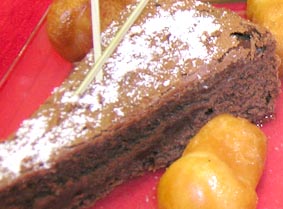 Gateau au chocolat fondant et babas au rhum