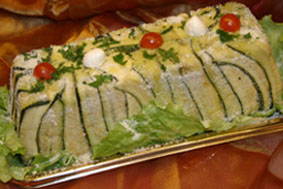 Terrine courgettes saumon